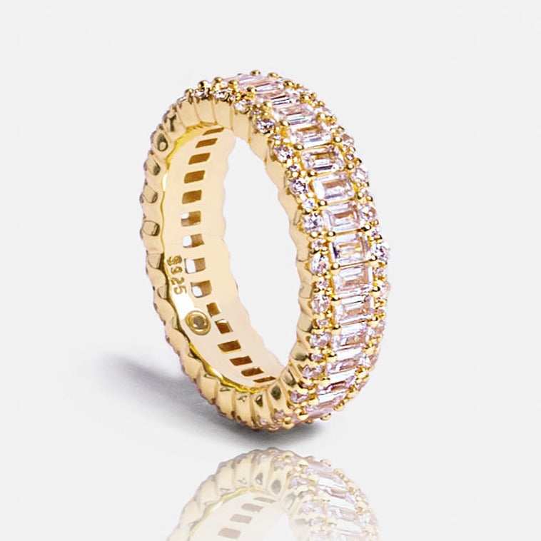 Baguette Band Ring - Gold